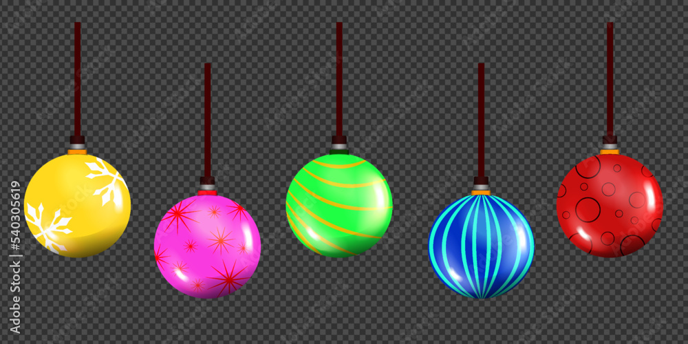 5 christmas ball ilustration bundle 5 christmas ball ilustration bundle