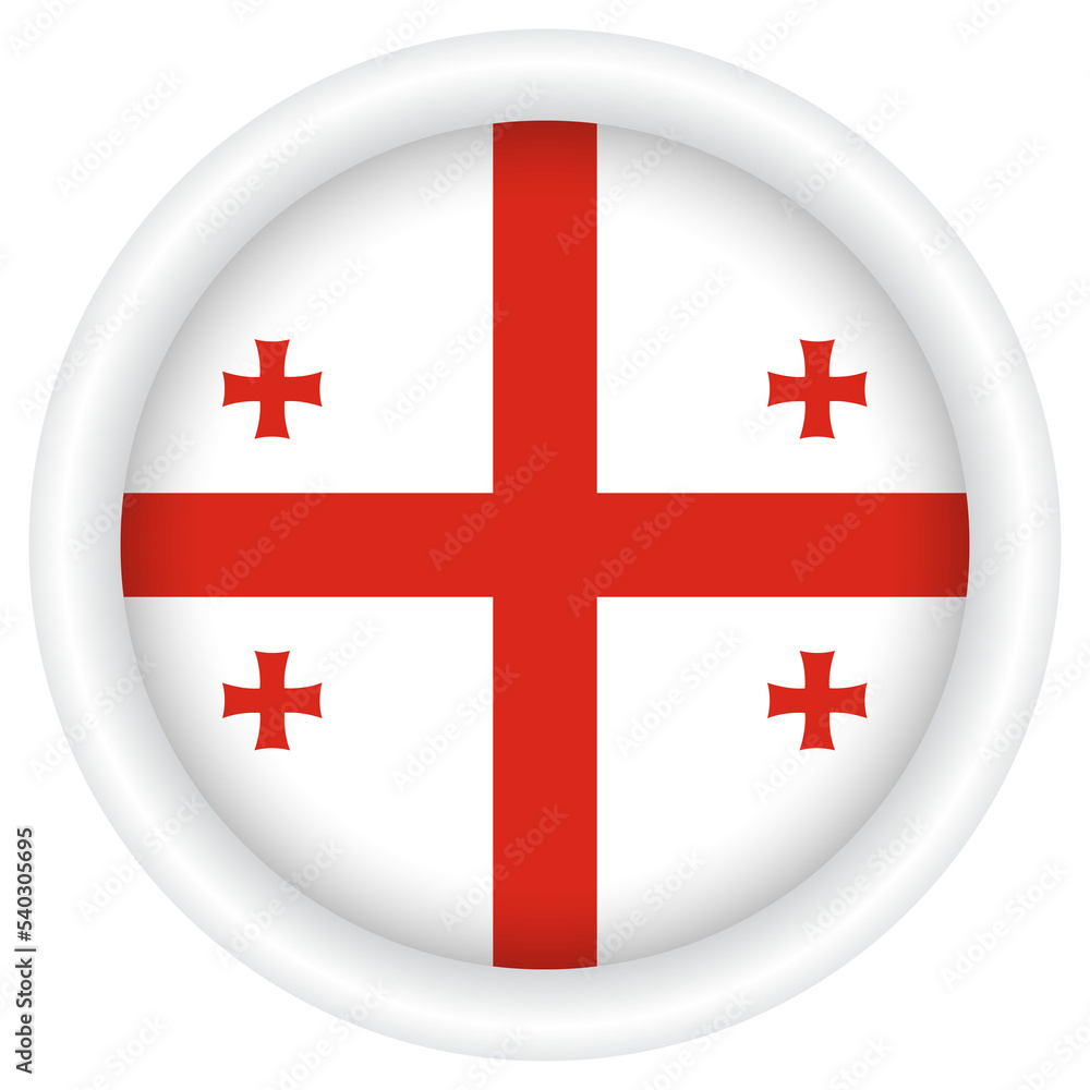 Georgia Flag badge PNG image.