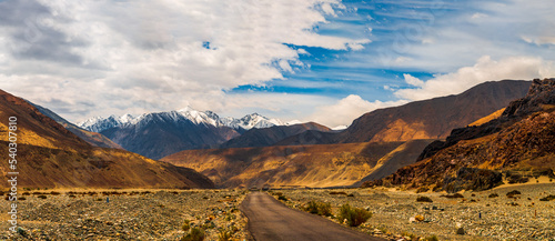 Mountain road of Ladakh, Northern India. photo