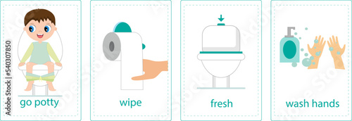 Boy Potty flash card. Potty Training Chart. Potty Reward Chart. Daily Routine.