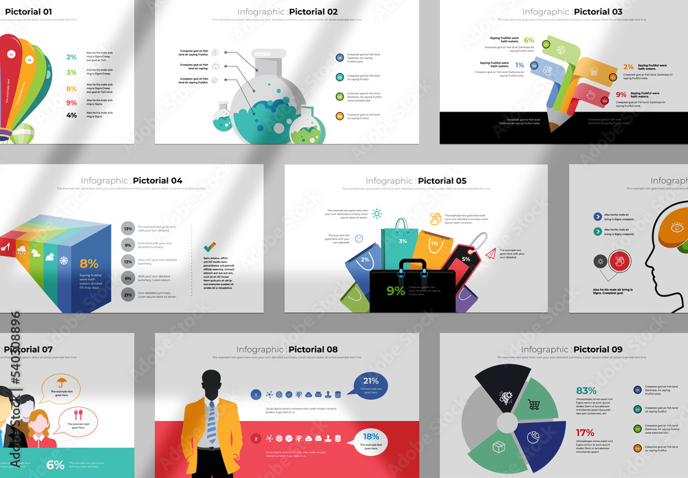 Infographic Presentation Stock Template | Adobe Stock