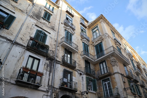 Detail of the old city of Salerno, Italy