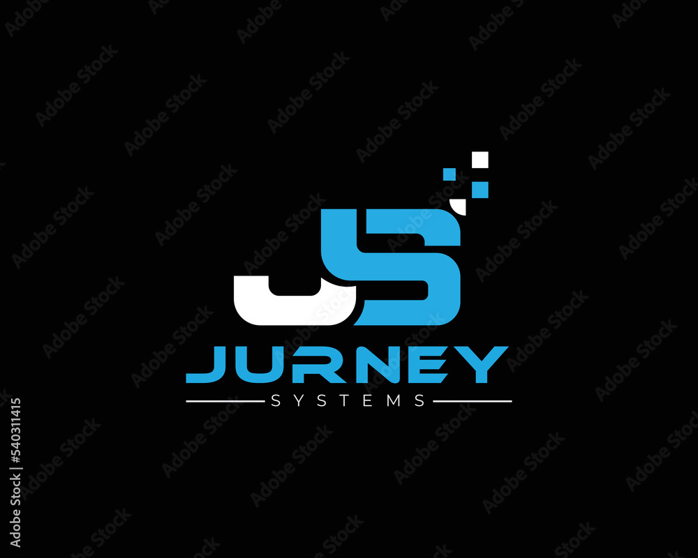 JS vector logo design