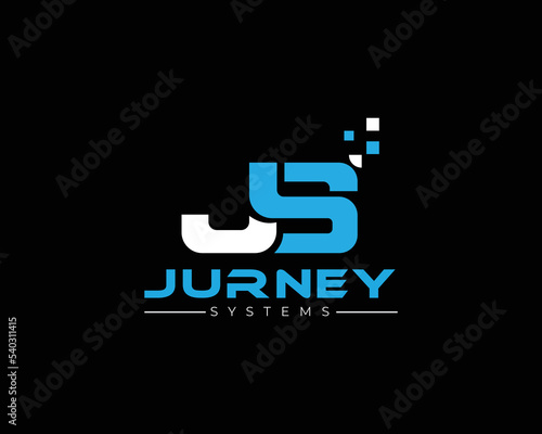 JS vector logo design