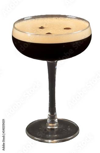 coffee liquor with coffee beans on top
