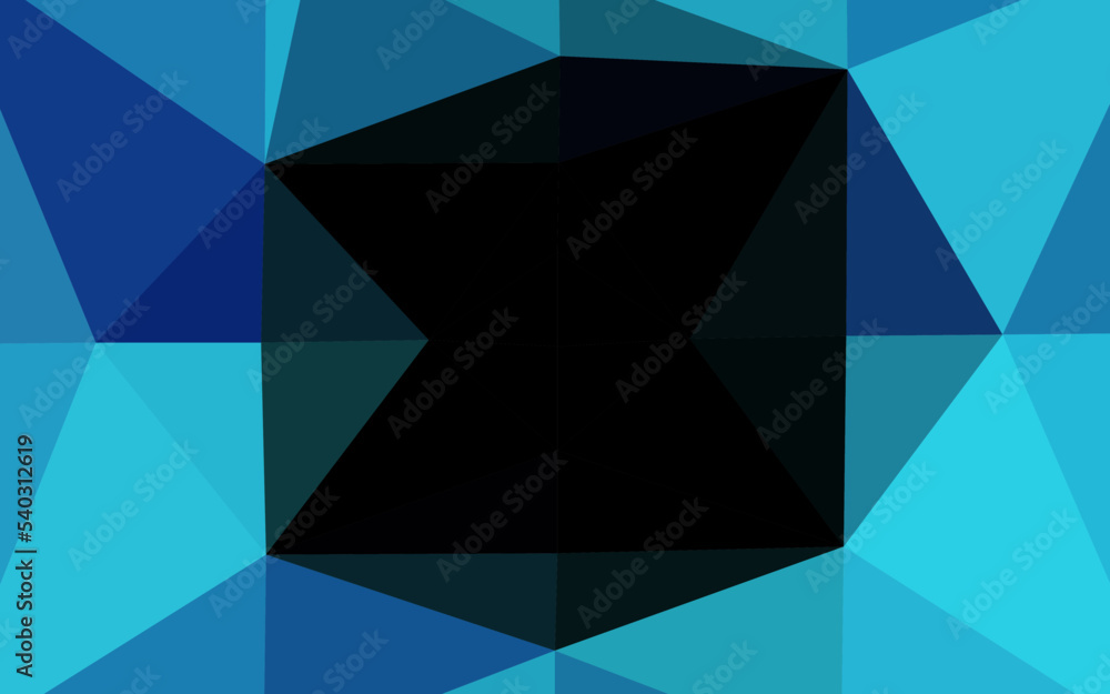 Dark BLUE vector blurry triangle pattern. Dark BLUE vector blurry triangle pattern.