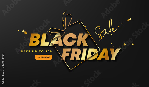 Black Friday Super Sale. Social media vector illustration template