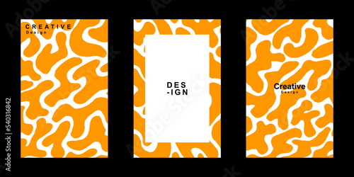 Abstract frame for poster design template and copy space. Trendy minimalist template for flyer, business card, poster and other creative project.