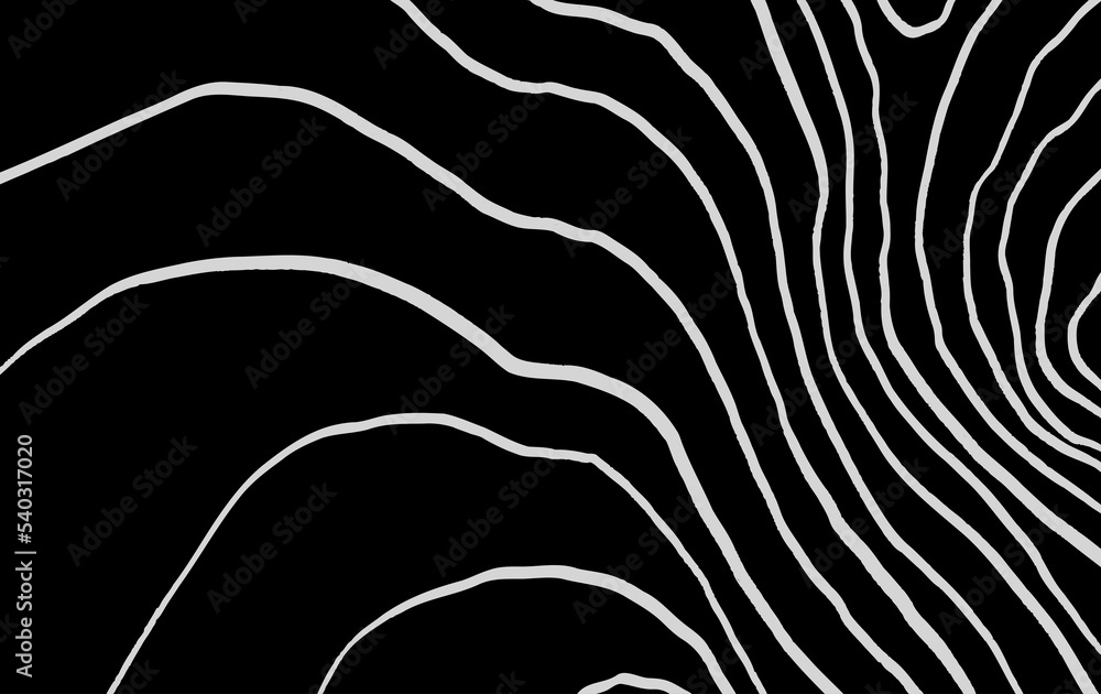 Abstract black and white contour outline background design. luxury and