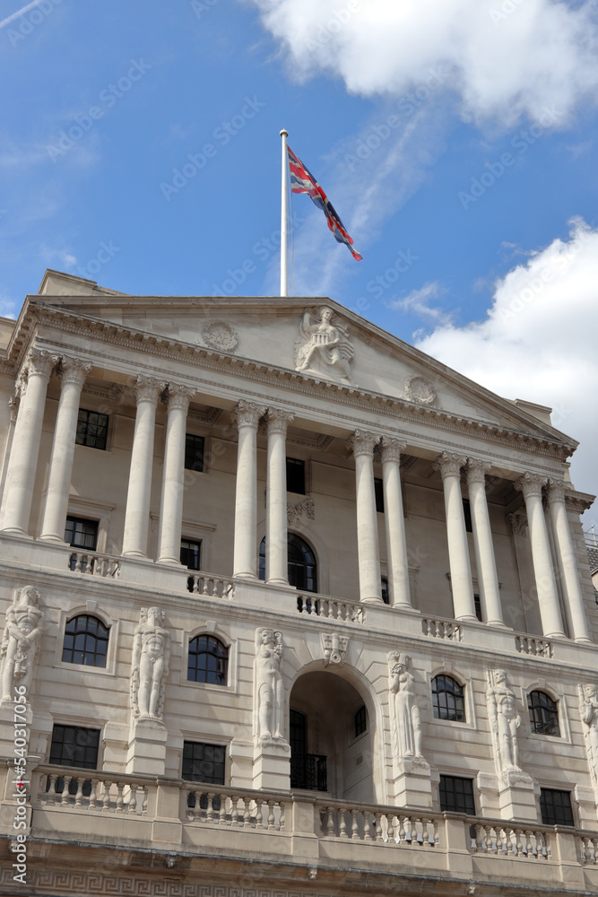The Bank of England, the central bank of the United Kingdom