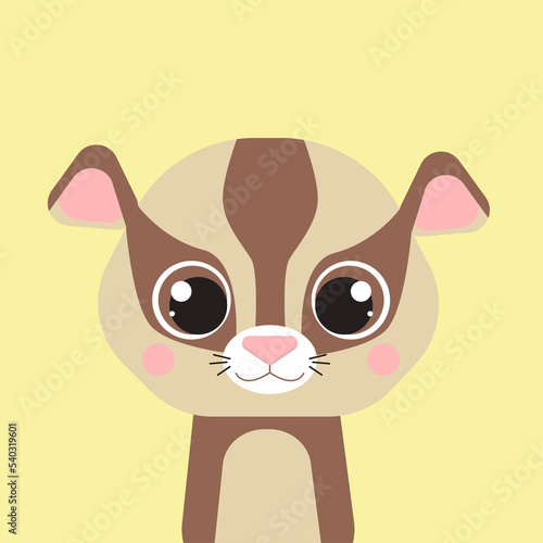 Wallpaper Mural Sugar possum. Set of animals in cartoon style. Cute animals of Australia. A collection of small animals in the children's style. Cockatoo, duckbill, kangaroo, koala,  Torontodigital.ca