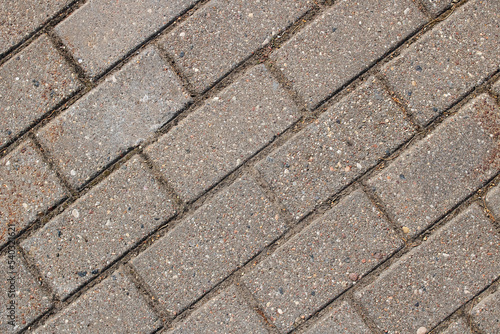 Rectangular paving slabs closeup, background or texture
