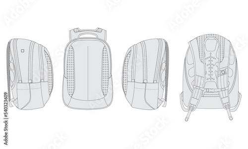 backpack vector design