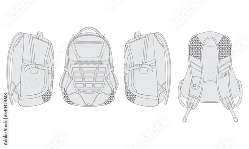 backpack vector design