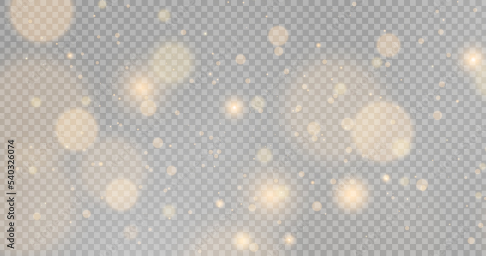 Gold dust with shiny particles Royalty Free Vector Image