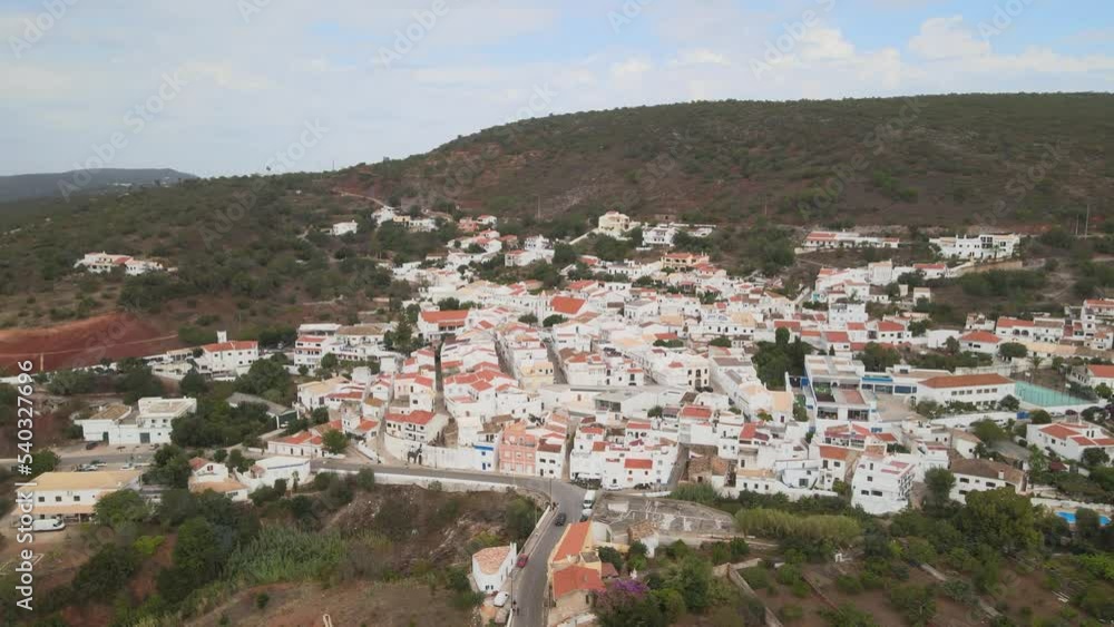 The aerial view of the Portuguese village in the Algarve The aerial view of the Portuguese village in the Algarve