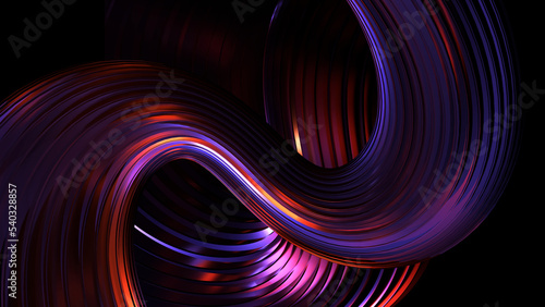 Abstract technology background of the image from red, blue and black color. Background with blur effect. Can be used in the description of technological processes, science, education. 