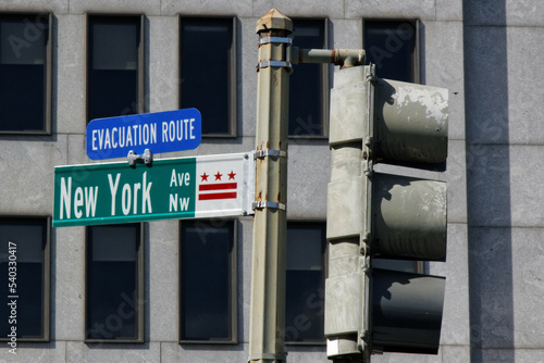 city street sign