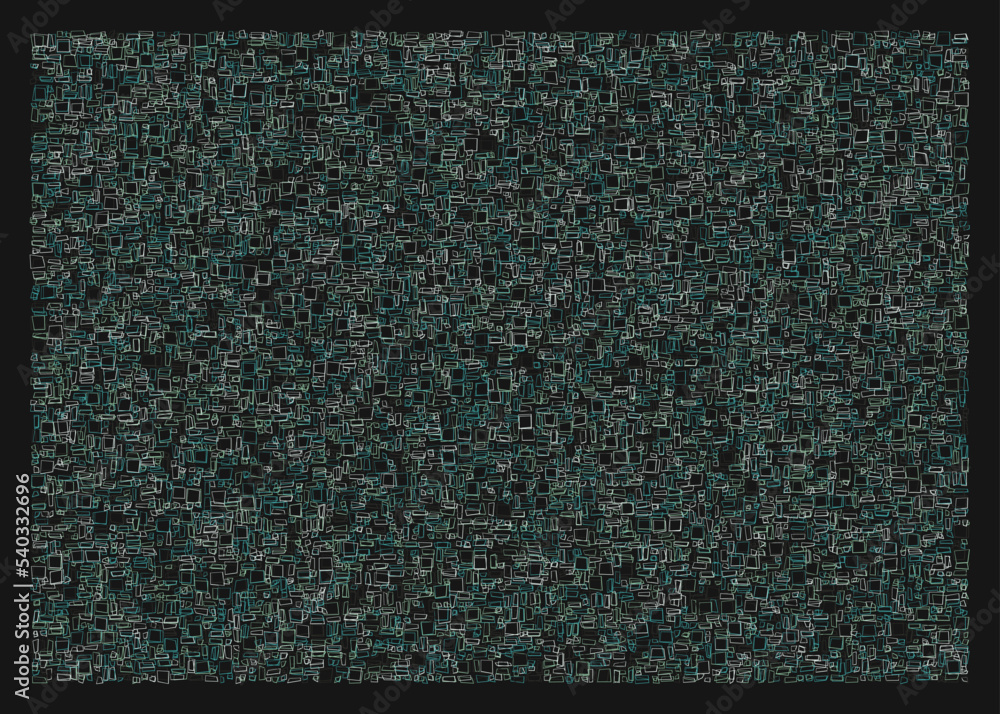 Fototapeta premium Offset Quads generative art background art illustration