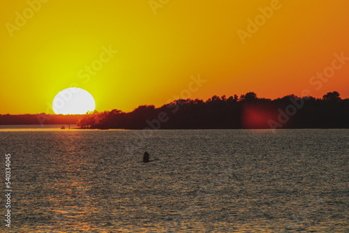 Sunset on the lake