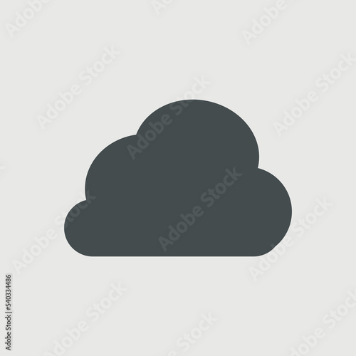 Cloud vector icon illustration sign
