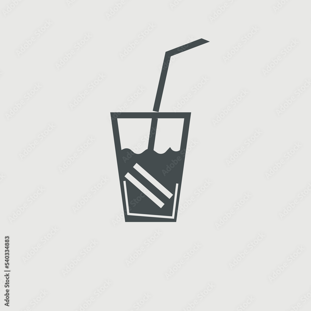 Drink vector icon illustration sign Drink vector icon illustration sign
