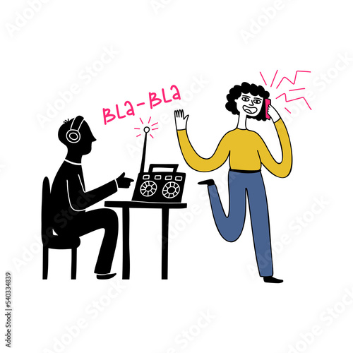 Wiretapping scene, great design for any purposes. Internet network. Internet communication. Modern technology.
