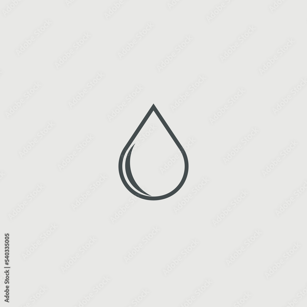 Drop vector icon illustration sign Drop vector icon illustration sign