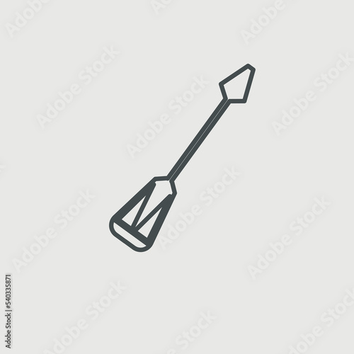 Screwdriver vector icon illustration sign