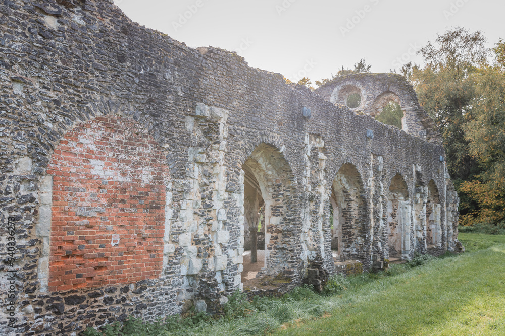 Fototapeta premium Waverley Abbey, Farnham, Surrey, UK, Historic site