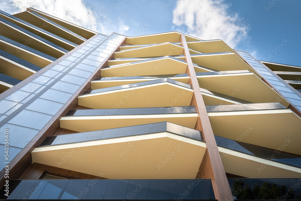Picture of Real estate modern exterior apartment building residential architecture ...