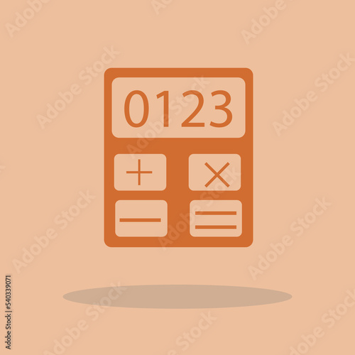 Calculator vector icon illustration sign