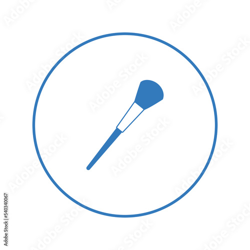 Beauty salon makeup brush icon | Circle version icon |