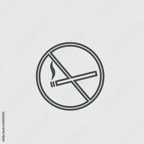 No smoking vector icon illustration sign Free Download No smoking vector icon illustration sign - GFXLoad