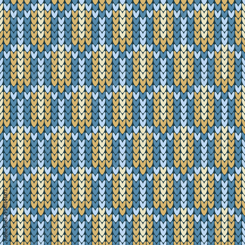 The scheme for knitting an abstract pattern.