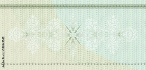 green guilloche background for banknote, certificate, diploma