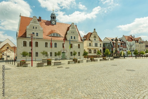Doberlug-Kirchhain: Rathaus am Markt im Ortsteil Kirchhain