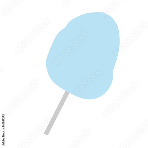simple blue sweet cotton candy