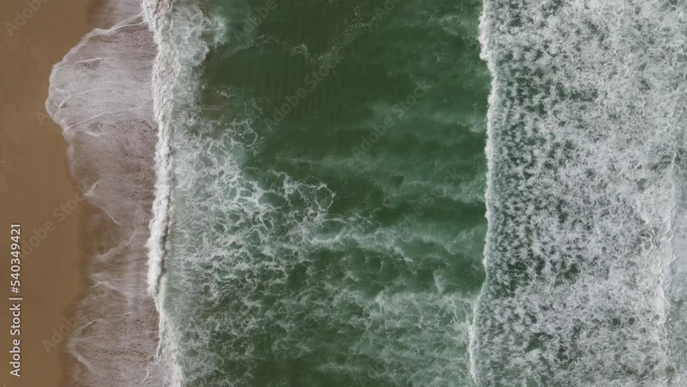 The aerial view of the Atlantic Ocean coast in Portugal The aerial view of the Atlantic Ocean coast in Portugal
