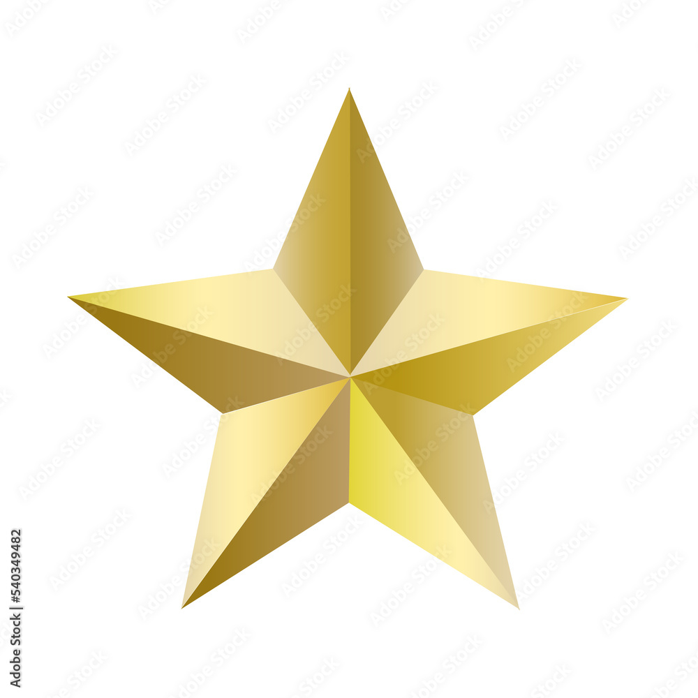 Obraz premium gold star
