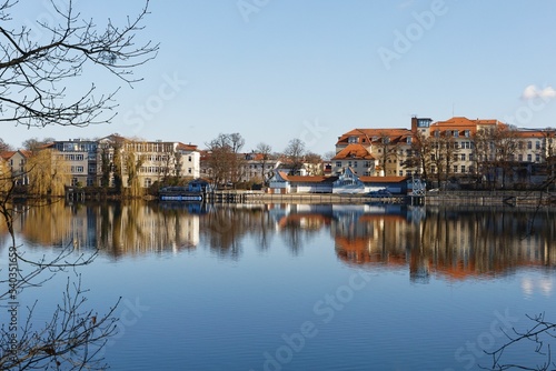 Strausberg ist eine Stadt im Landkreis M  rkisch-Oderland. Sie liegt im Ballungsraum von Berlin. Blick auf das Strandbad.