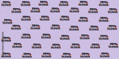 Cute Halloween Cartoon digital painting Set pattern wallpaper 