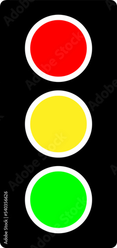 Trafic Light Outline Icon. Trafic Light Line Art Logo. Vector Illustration..eps