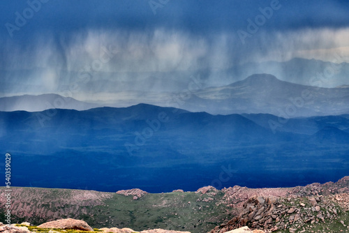 Rain in mountains