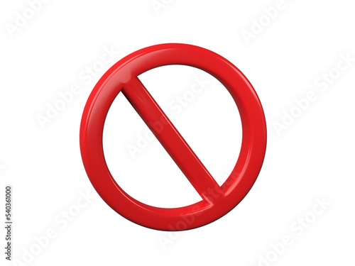 Free Download Prohibited icon 3D render. - GFXLoad