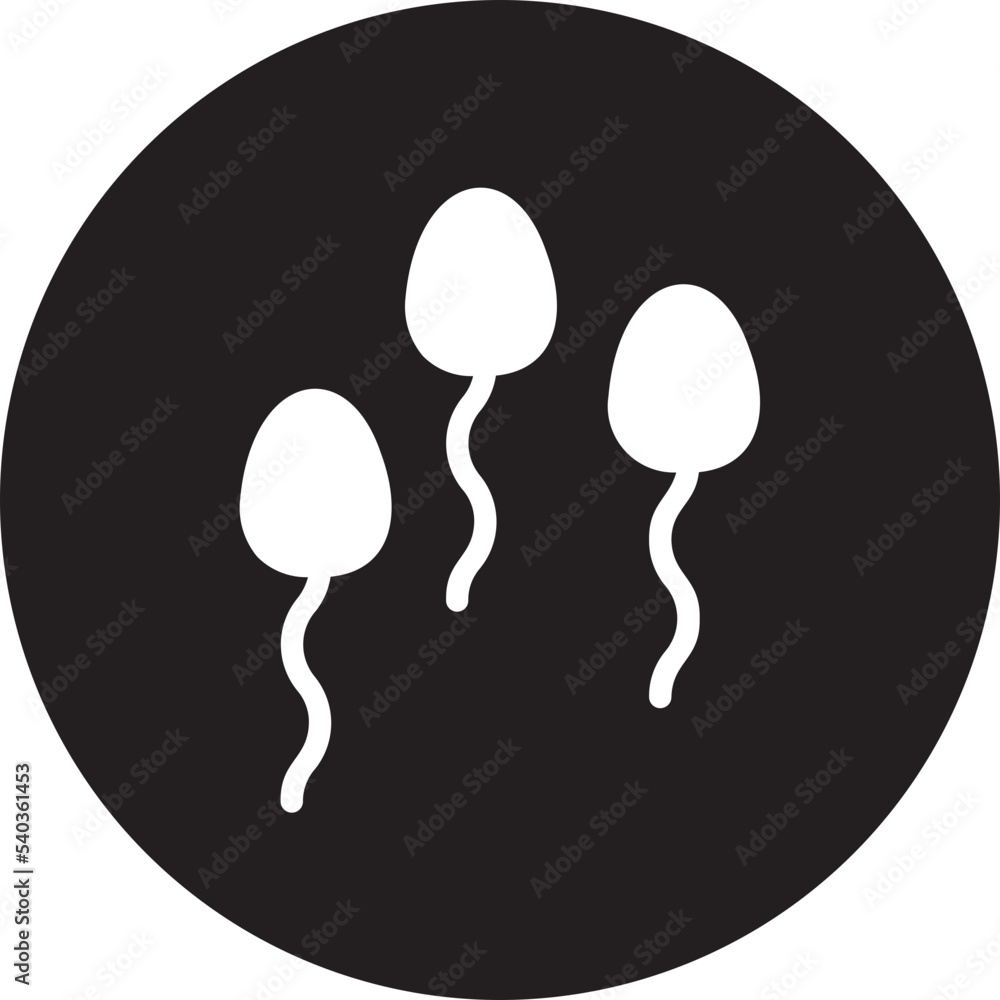 sperm glyph icon