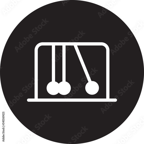 newtons cradle glyph icon