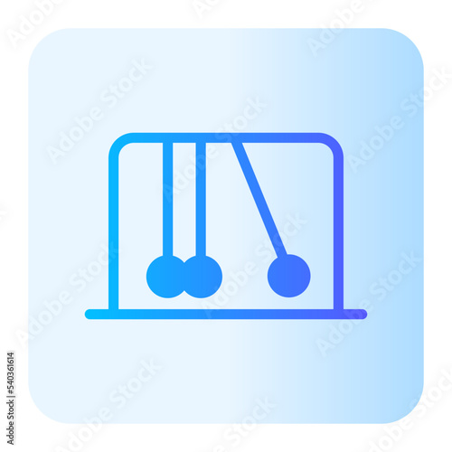 newtons cradle gradient icon