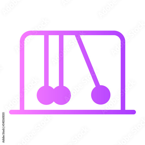 newtons cradle gradient icon
