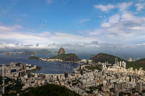 Rio de Janeiro, RJ, Brazil, 2022 - Sugar Loaf Mountain - view from Dona Marta Belvedere